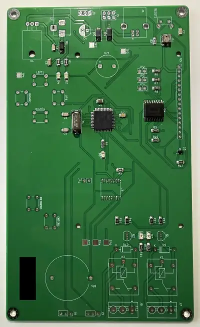 Bauteile nach dem Reflow gelötet