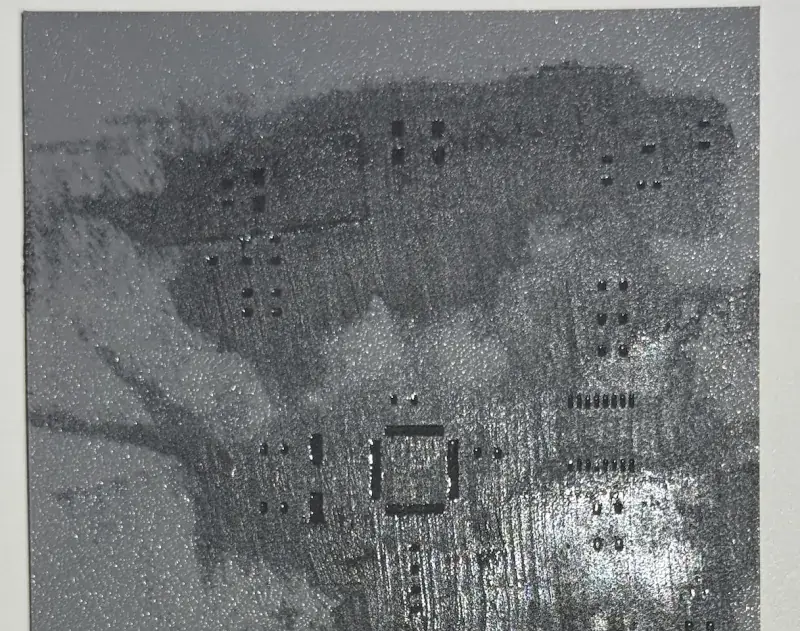 Aplicación de la pasta de soldadura